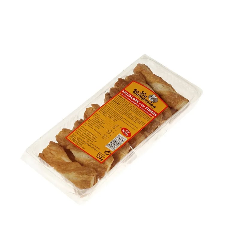 Palmiers en Pâte Feuilletée Avec Fibres Sans Sucre