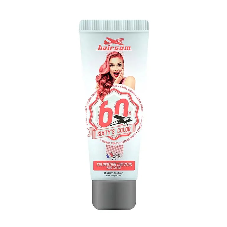 Sixty'S Color Hair Color #Coroal Sunset