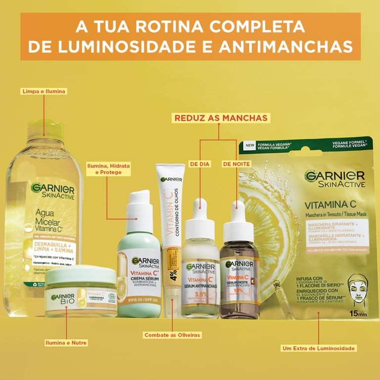 Skin Active Crème Contour Des Yeux Vitamine C 15 ml de Garnier