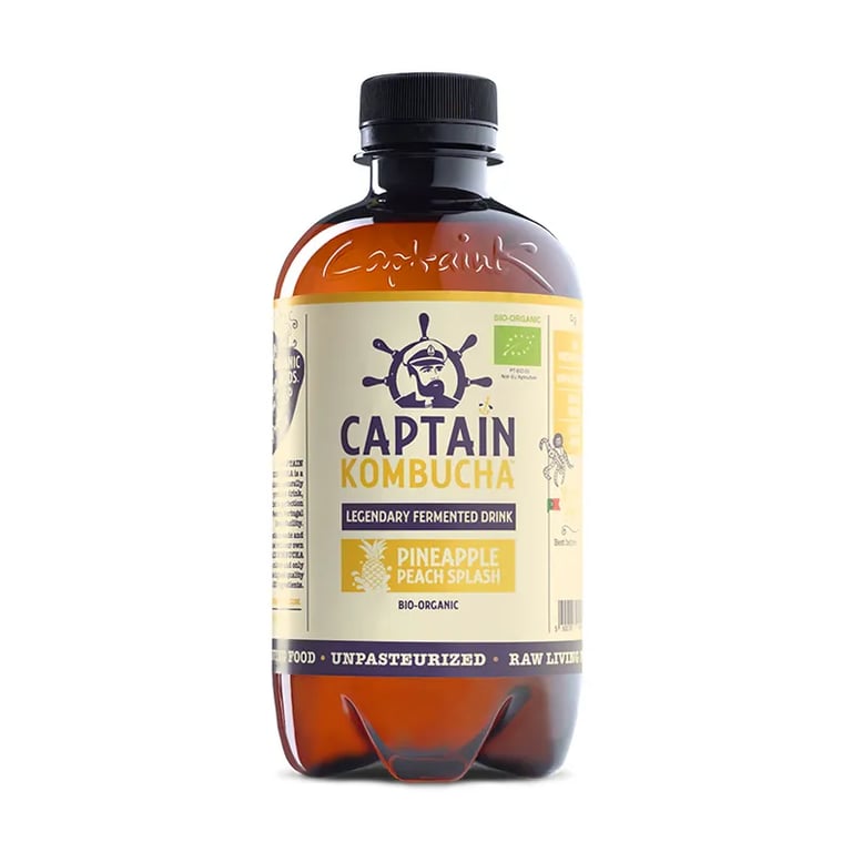 TÉ KOMBUCHA BIO-ORGÁNICO PINEAPPLE PEACH SPLASH