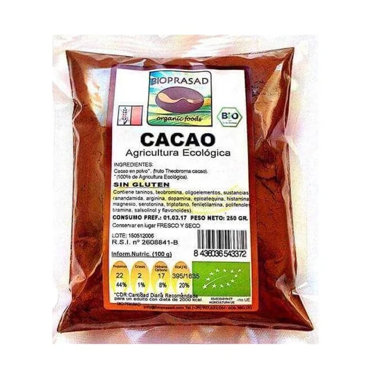 Cacao En Polvo Sin Gluten