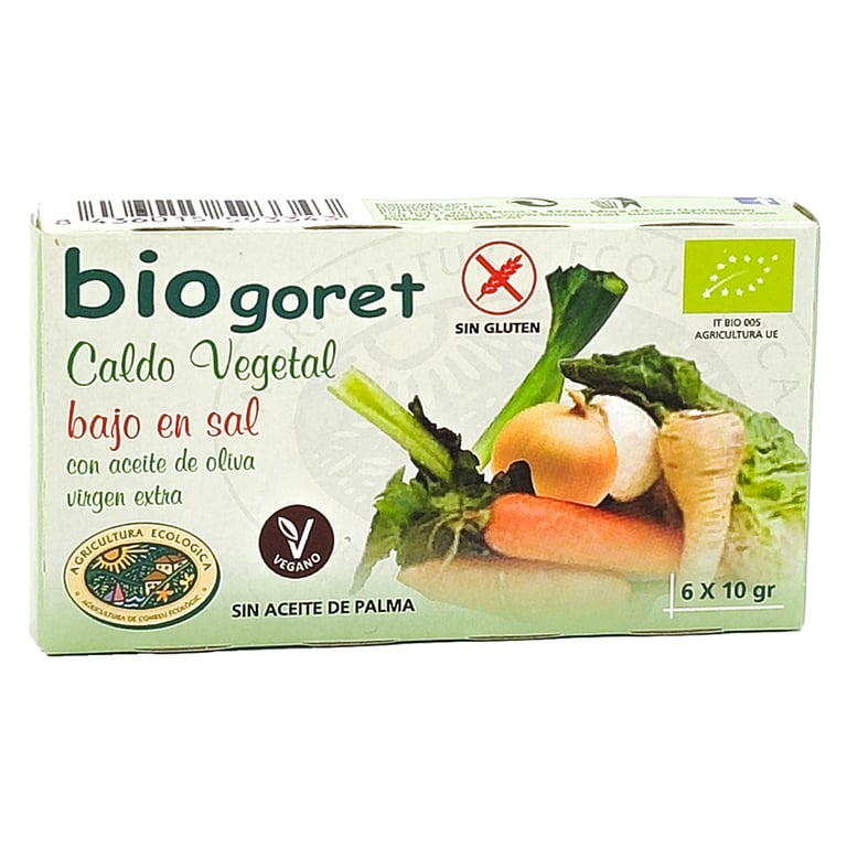 Cubes Bouillon Légumes Bas Sel Bœuf Bio