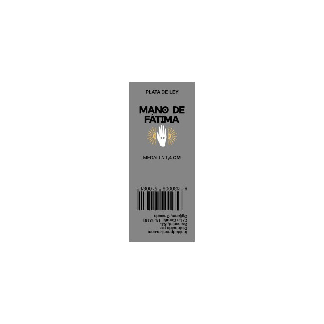 Fatima Hand Silbermedaillon 1.4 CM - imagen 2 de 2