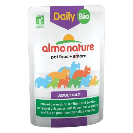 Adult Cat Daily Bio Pollo y Vegetales 70g