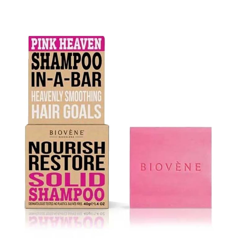 Pink Heaven Nourish Restore Solid Shampoo Bar
