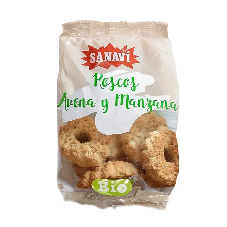 Roscos Avena Y Manzana Bio