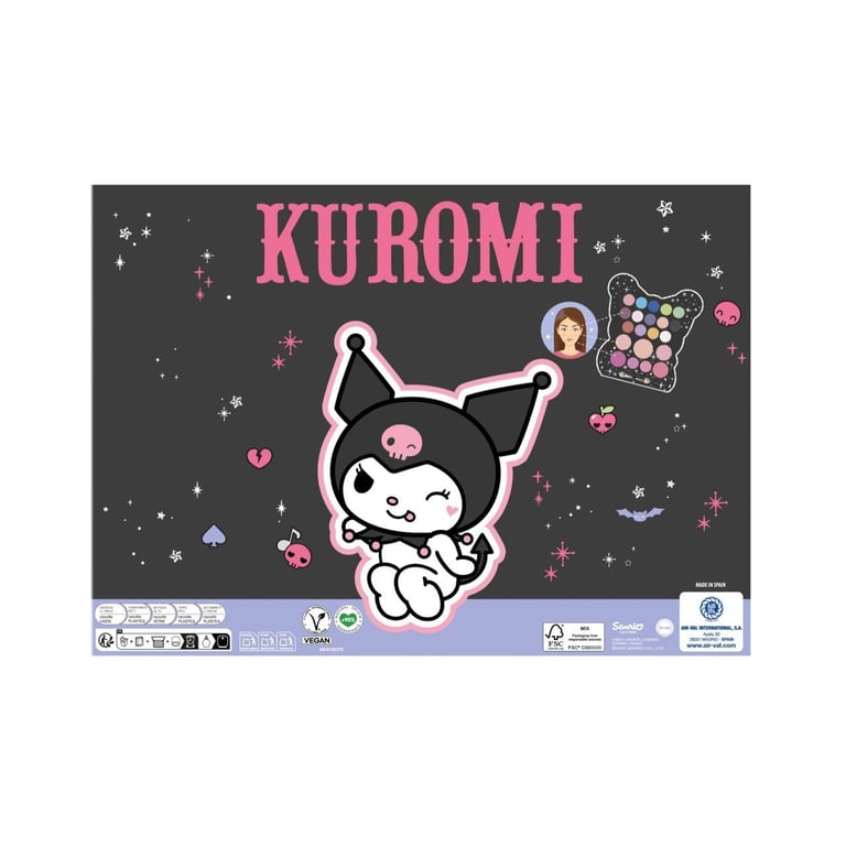 Kuromi Set EDT 50 ml + Palette Maquillage de Disney