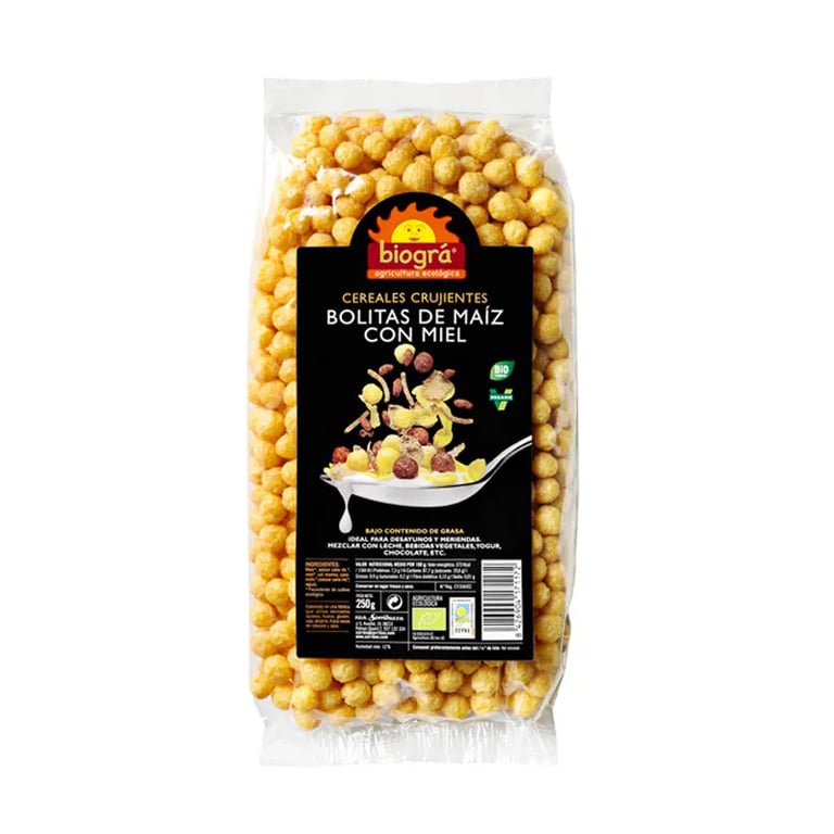 BOLITAS DE MAÍZ CON MIEL BIO