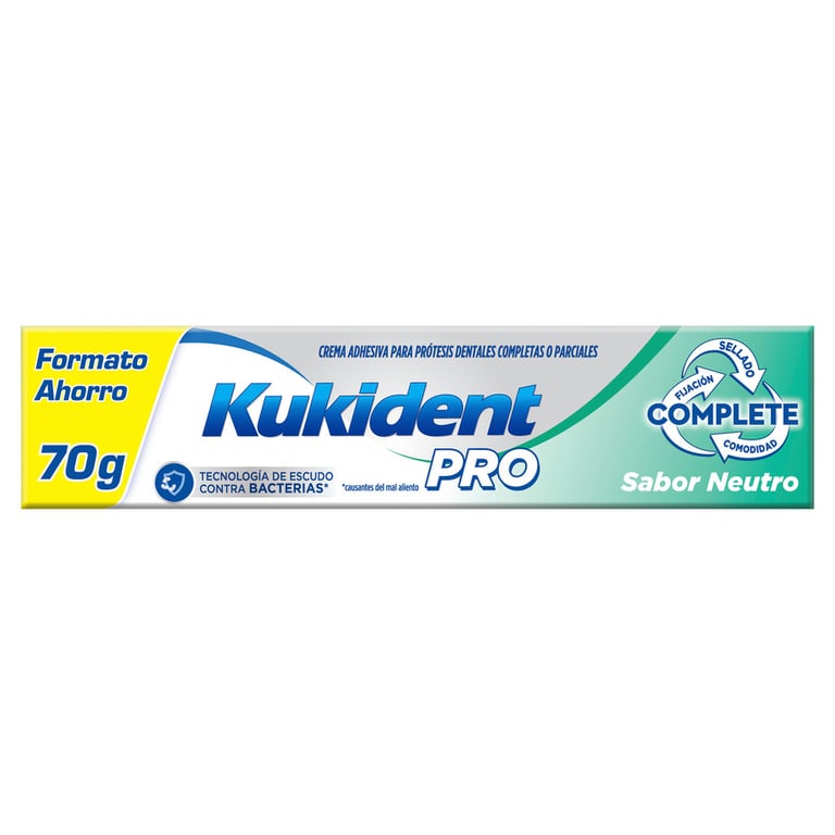 KUKIDENT PRO COMPLETE CRÈME ADHÉSIVE GOÛT NEUTRE 70g de Kukident