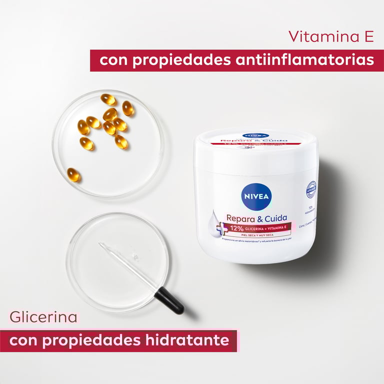 Répare & Soigne Crème 10% Glycérine Et Vitamine E 400 ml de Nivea