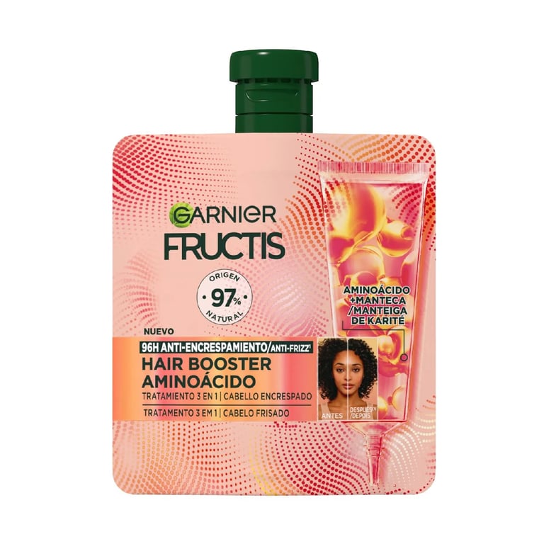 Fructis Hair Booster Aminoácido Tratamiento Antiencrespamiento