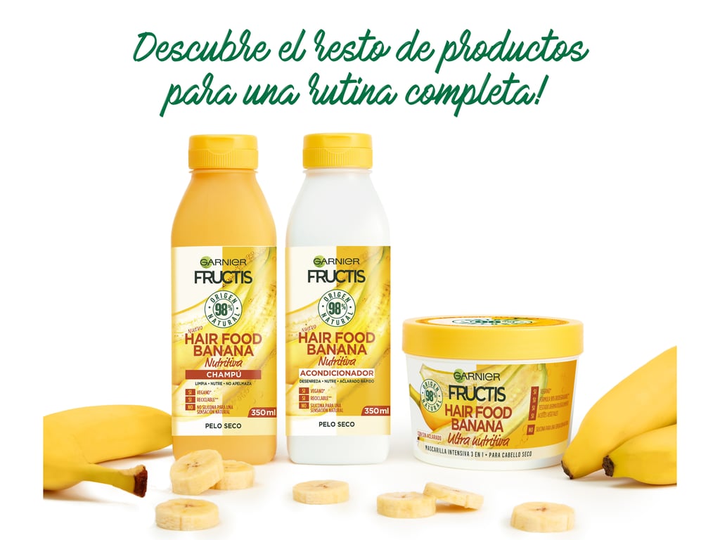 Fructis Hair Food Banana Ultra-Nährendes Shampoo 350 ml von Garnier