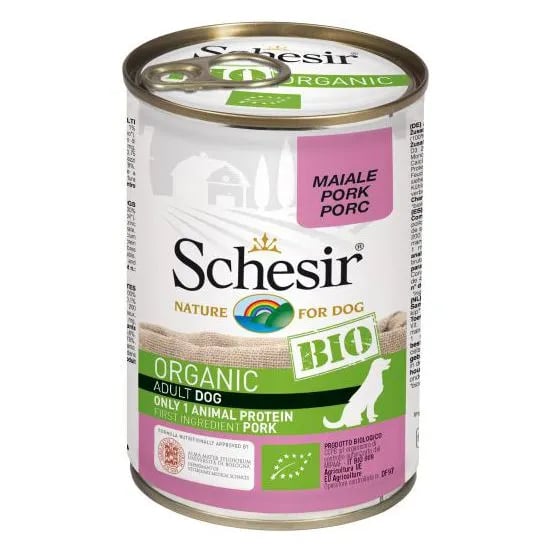 Comida Húmeda Bio Para Perros Cerdo 1 Lata De 400g