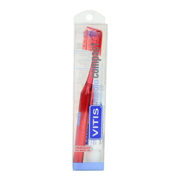 Cepillo Pequeño Dureza Media + Pasta Dentífrica 15 ml