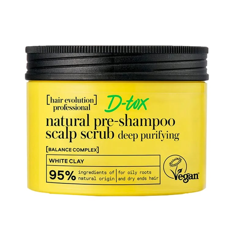 Esfoliante Pré-Champô Argila Branca D-Tox