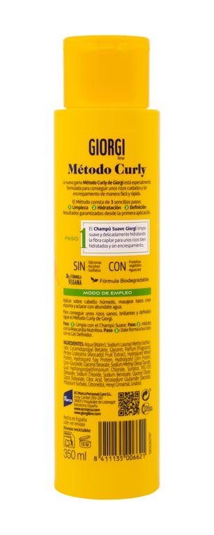 Sanftes Shampoo Curly 350 ml von Giorgi