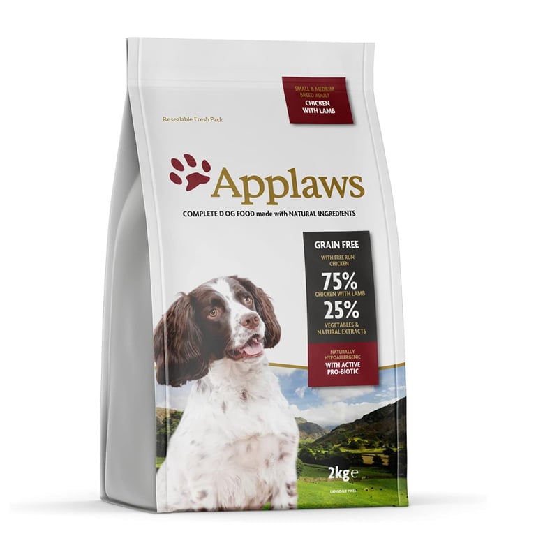 Applaws Dog Dry Adulto Raças Pequenas e Médias Frango e Cordeiro