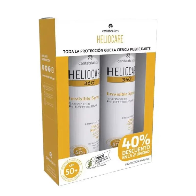Heliocare 360 Spray Invisible SPF50+ Duplo