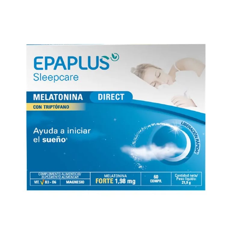 EPAPLUS SLEEPCARE FORTE MELATONINA + TRIPTÓFANO DIRECT