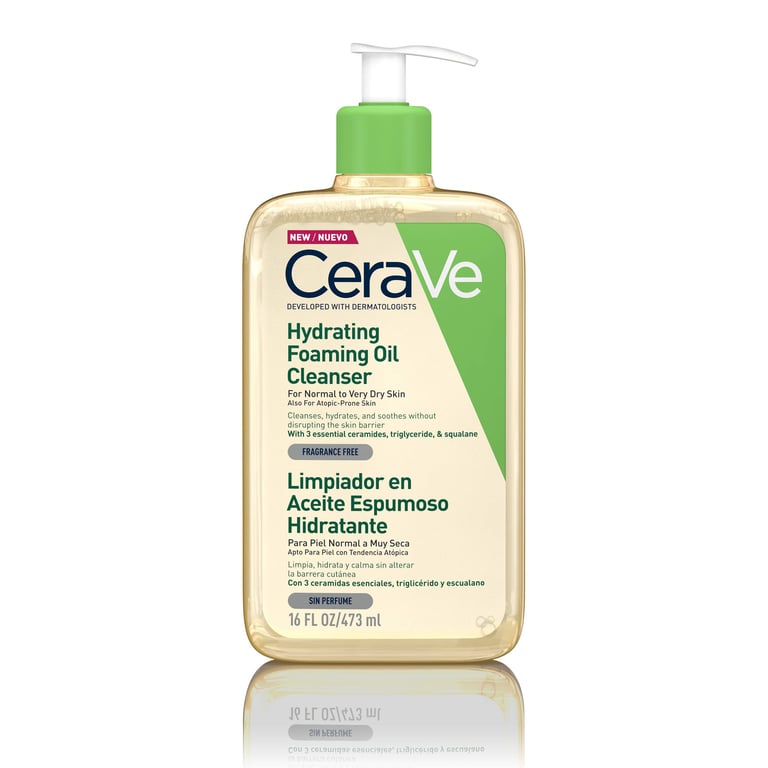 Feuchtigkeitsspendendes schäumendes Öl-Reinigungsmittel 473 ml von Cerave