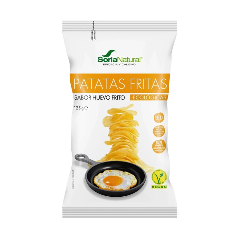 Batatas fritas Sabor Ovo Frito Biológico