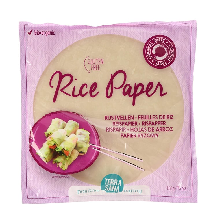 Hojas de Arroz con Alga Nori Bio