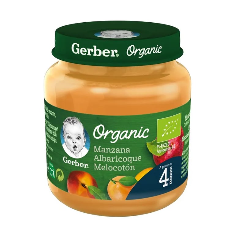 Organic Manzana Albaricoque Melocotón Bio
