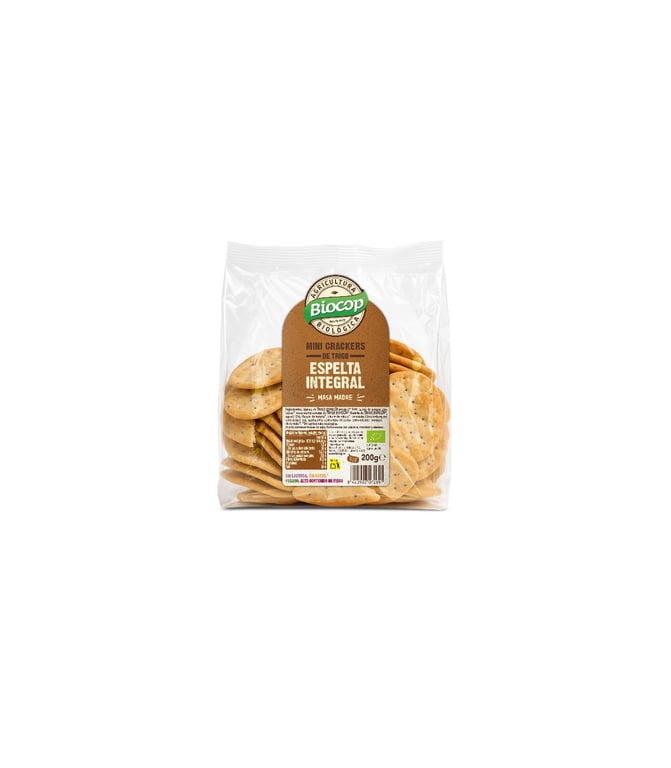 Mini Crackers Blé Épeautre Complet Levain