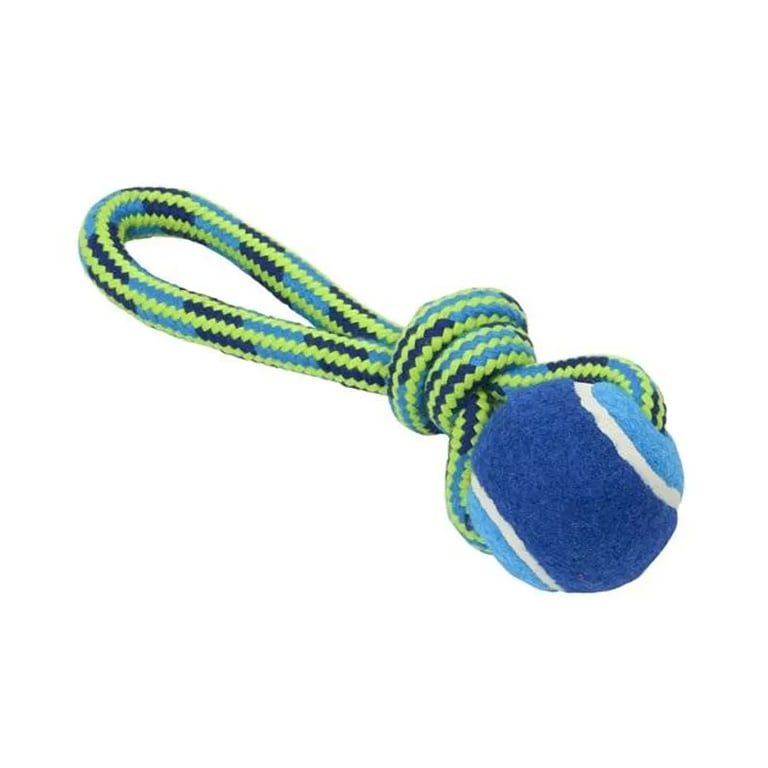 Spielzeug Hund Seil Mit Griff Und Tennisball 18 cm