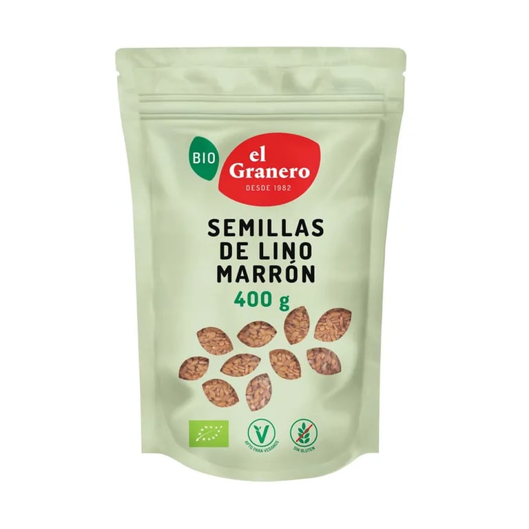 Braune Bio-Leinsamen
