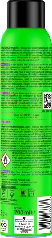 Shampoo Secco Extra Fresh Spray 200 ml di Got2b