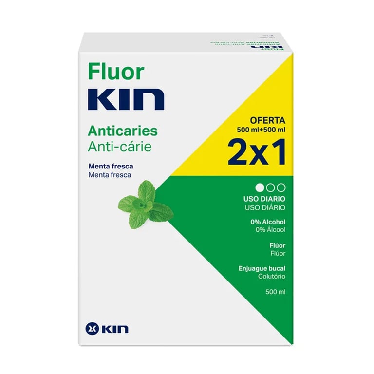 Fluor Kin Anticarie Dentifricio Double Pack 2x1
