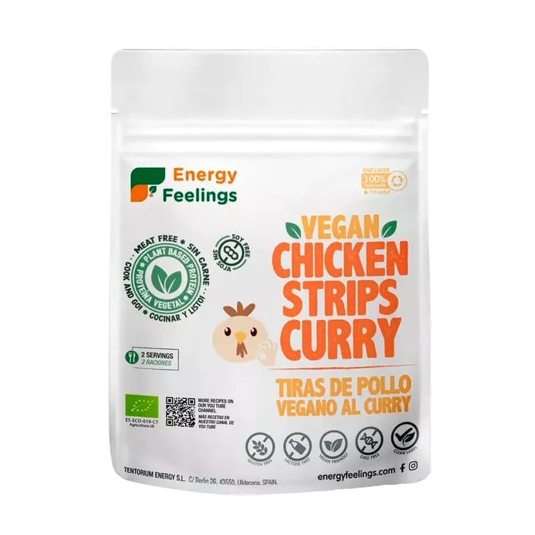 Pollo al Curry a Strisce Vegan Bio