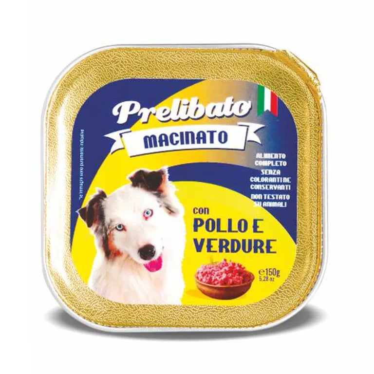 Prelibato Macinato Perro Adulto Pollo Y Verdura