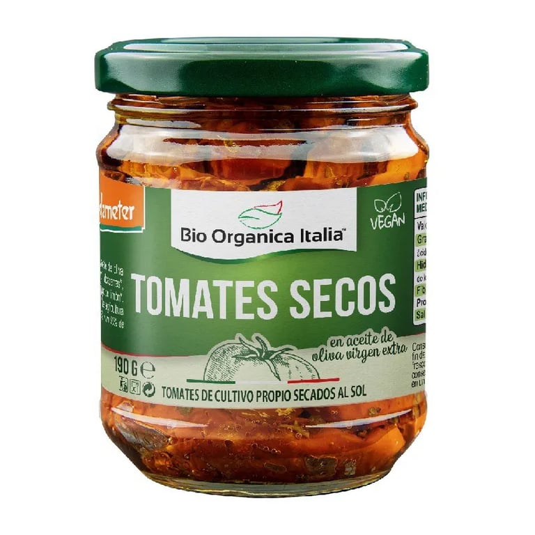 Tomates Séchés Dans l'Huile d'Olive Demeter Bio Organique