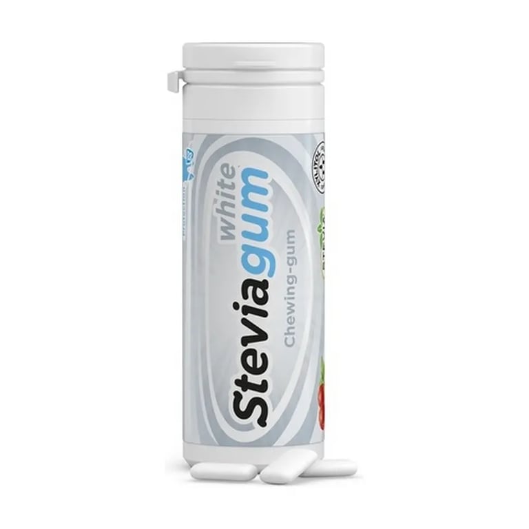 Steviagum White Chicles Ciruelas y Menta