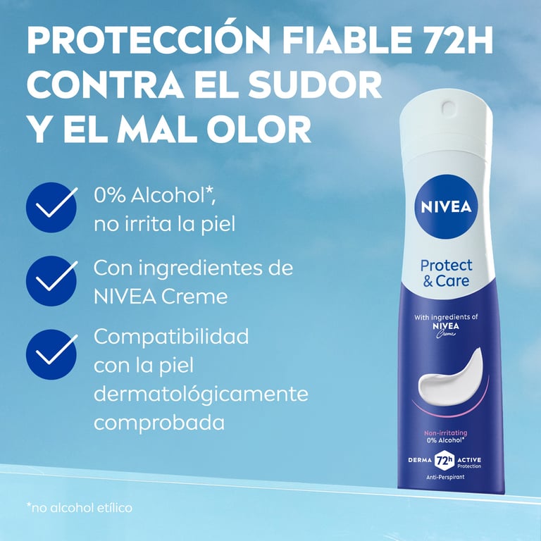 Protege Cuida Desodorante Spray 200 ml de Nivea