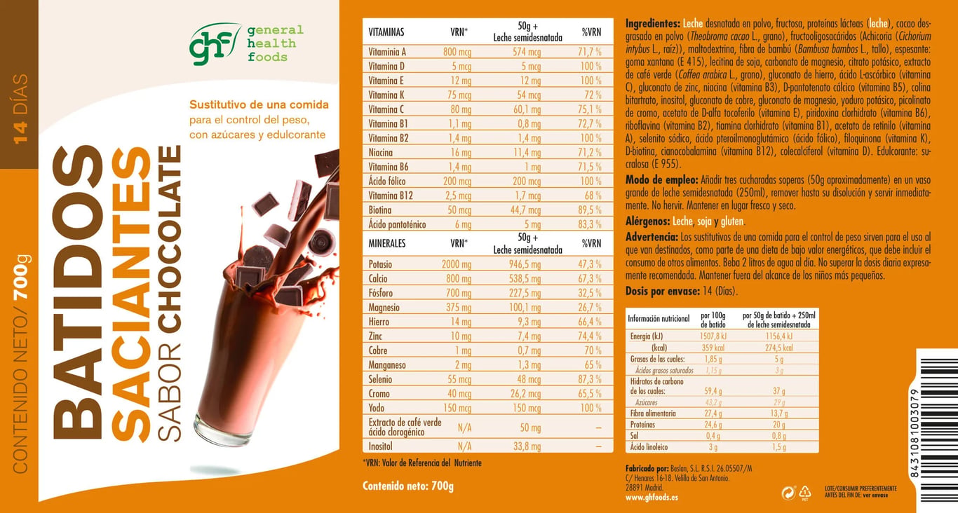 Batido Saciante de Chocolate - imagen 5 de 5