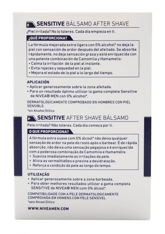 Men Sensitive Bálsamo After Shave 100 ml de Nivea - imagen 11 de 21