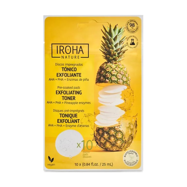 Dischi Tonificanti ed Esfolianti AHA + PHA + Enzimi Ananas