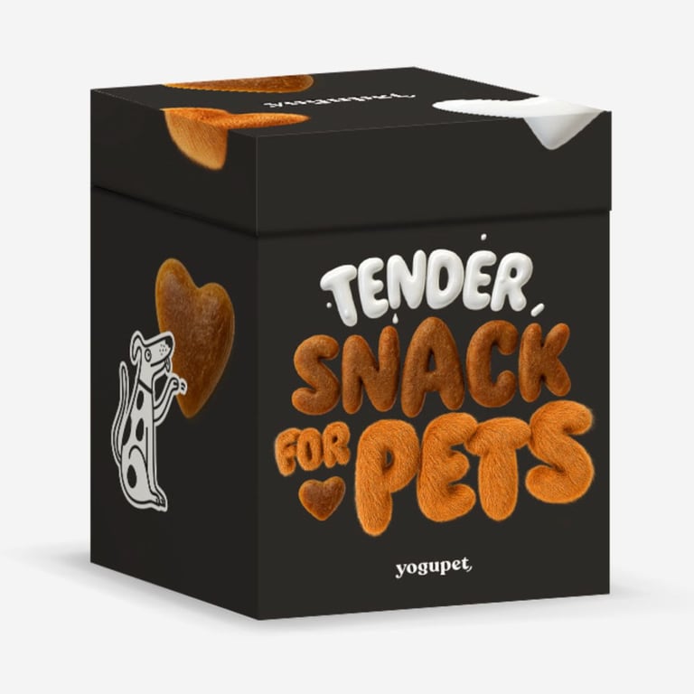 Tender Snack Box Caja Negra para Perro y Gato