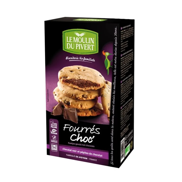 Cookies Rellenas De Chocolate Bio