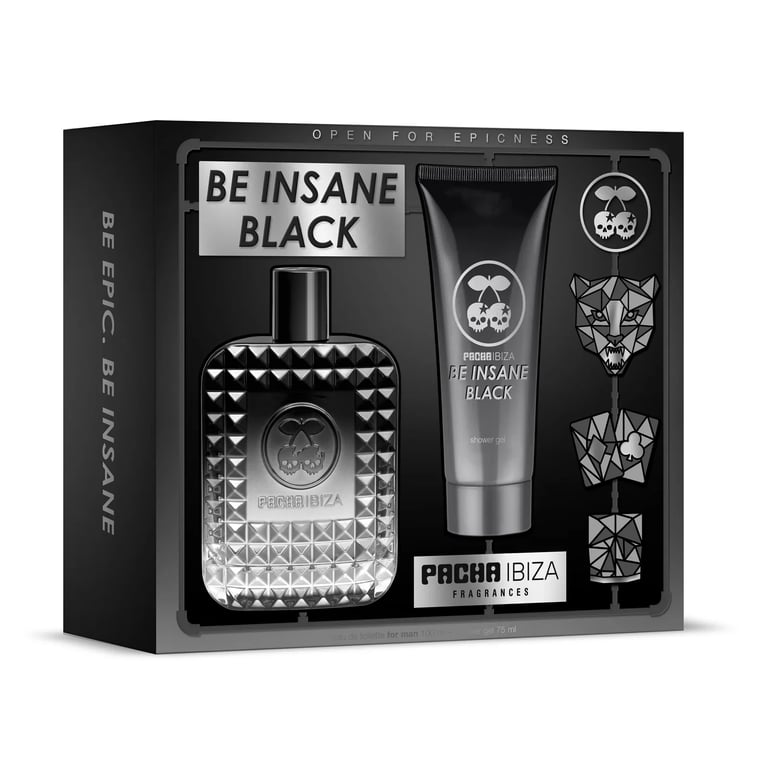 Pacha Ibiza Be Insane Black EDT 100 ml + After Shave 75 ml
