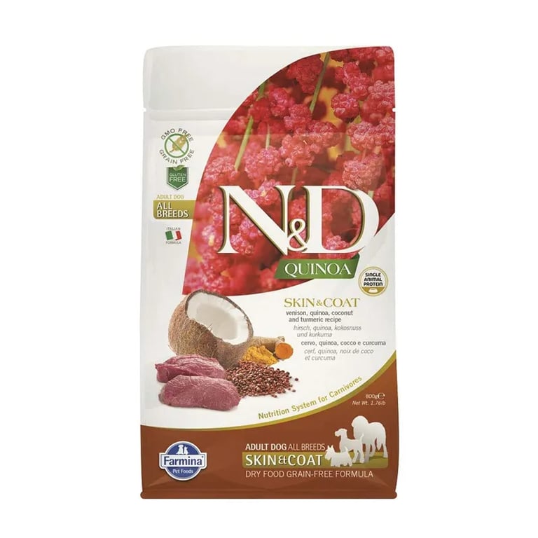 Mini Nd Skin Coat Adult Hundefutter Quinoa Venison & Kokosnuss
