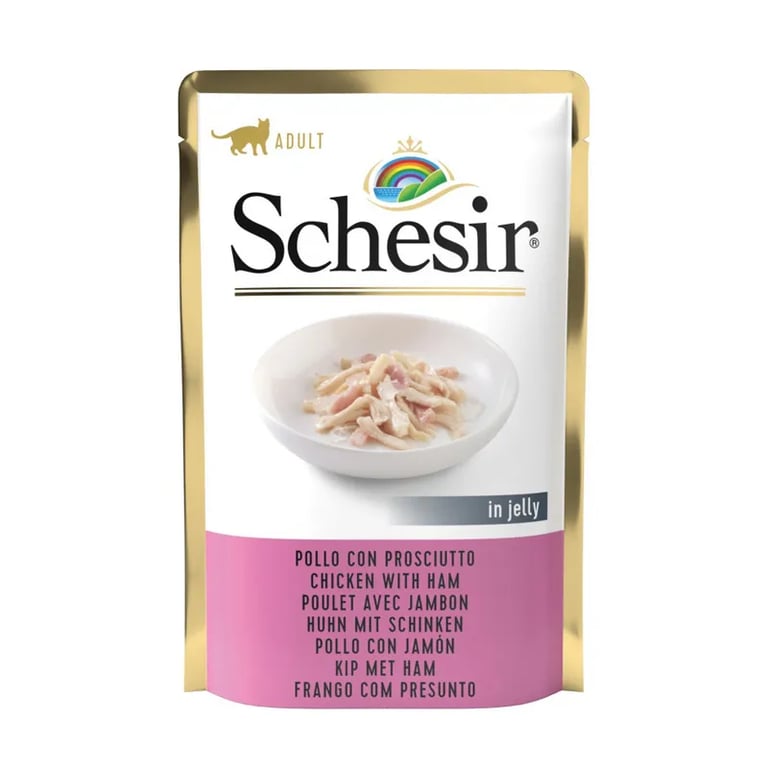 Cibo Umido per Gatti Adulti Pollo con Prosciutto