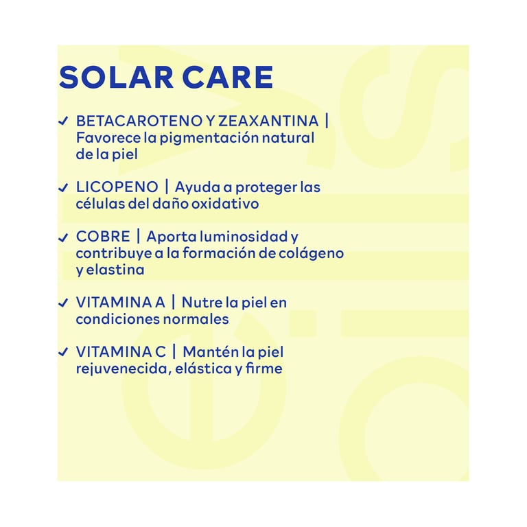 Solar Care Gummies 60 Unités de Jelly Pills