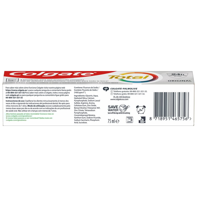 Total Original Zahnpasta 75 ml von Colgate