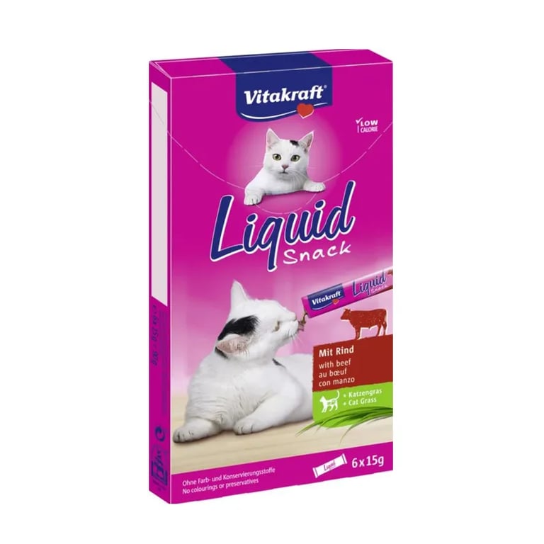 Cat Liquid Snack Ternera + Inulina