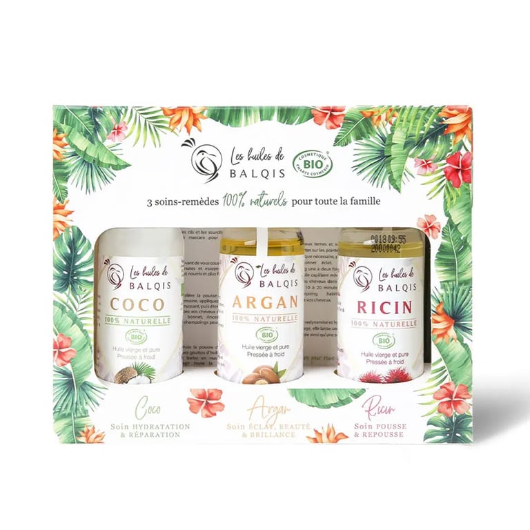 Les Huiles De Balquis Set Cocco + Argan + Ricino
