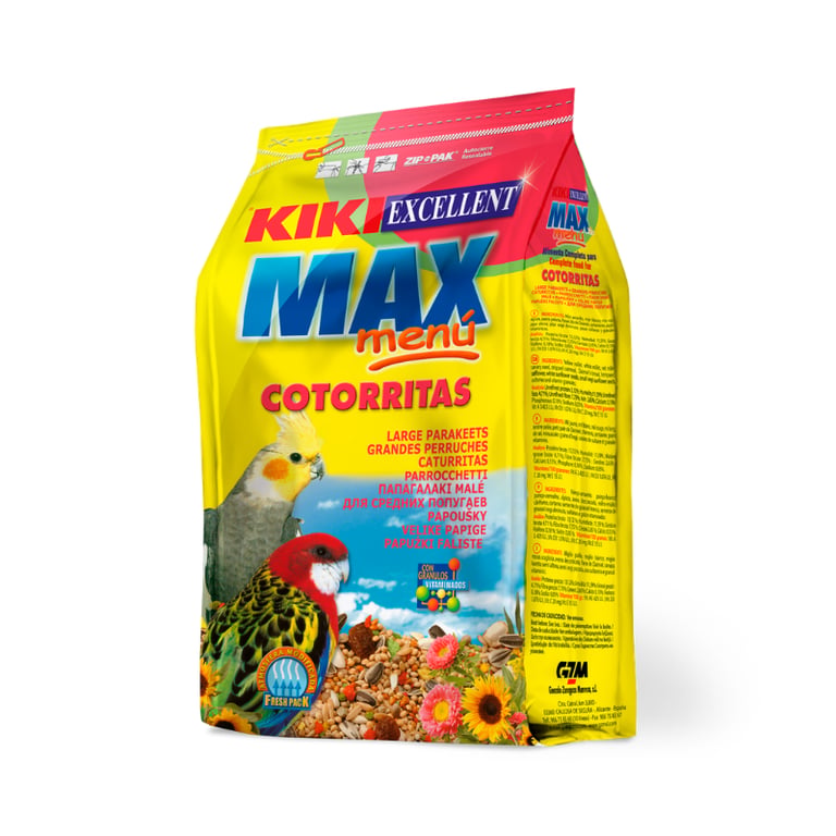 Max Menú para Cotorritas